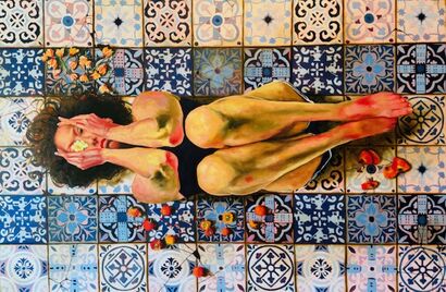 Adama Adam Dan - a Paint Artowrk by Danielle  Creme